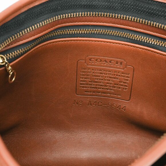 Vintage COACH Purse Taylor Legacy 90s Brown Leather Crossbody Bag USA Made - Picture 3 of 14